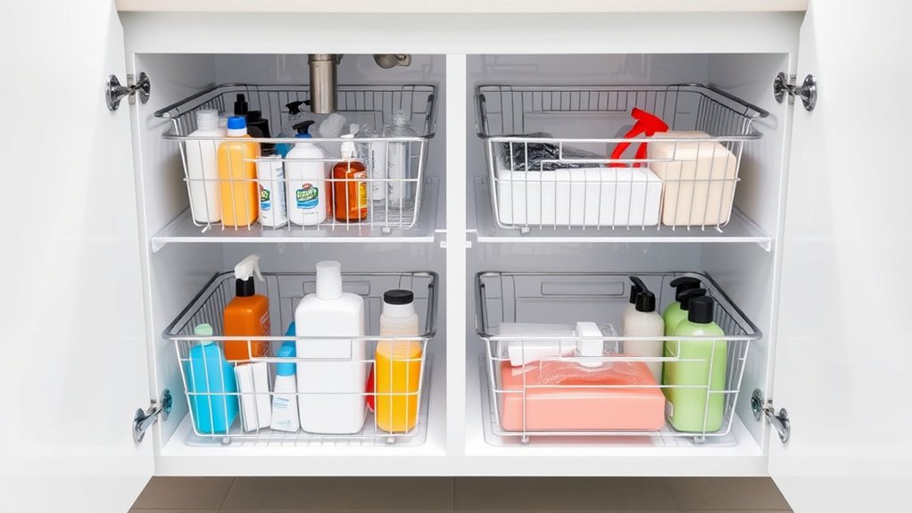 space saving adjustable organizer
