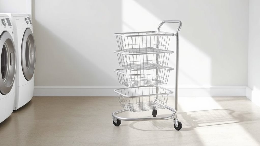 space saving laundry cart options
