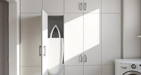 space saving wall mounted ironing cabinets