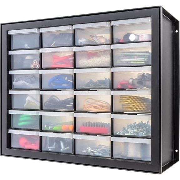 IRIS 24-Drawer Stackable Storage Organizer Cabinet