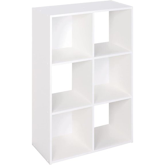 Closetmaid 6-Cube Stackable Organizer Storage Bookcase