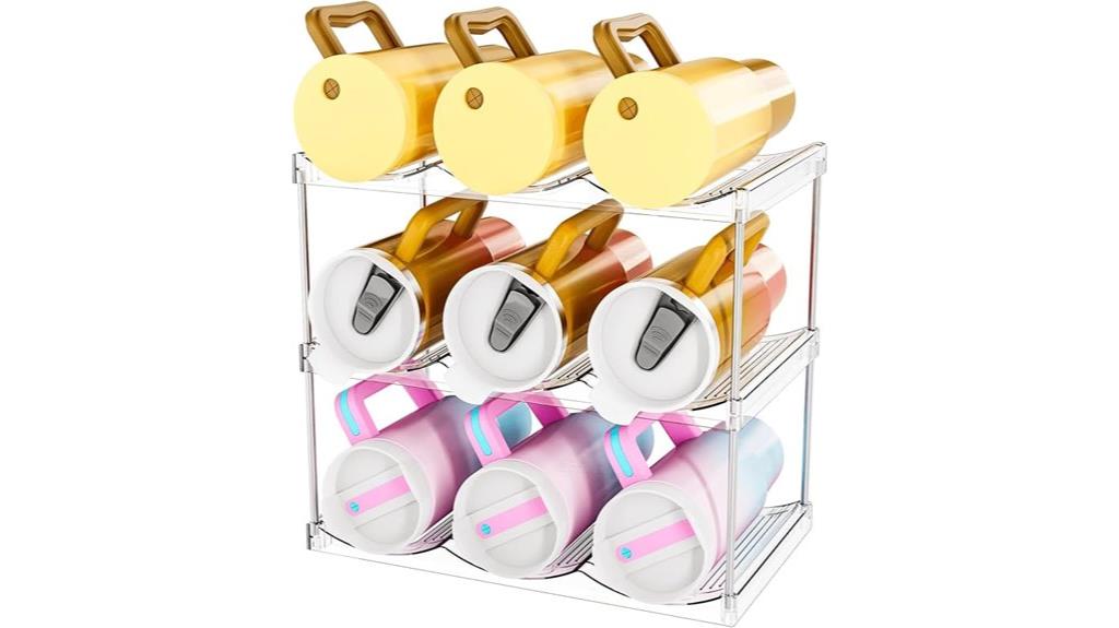 stackable cabinet water bottles