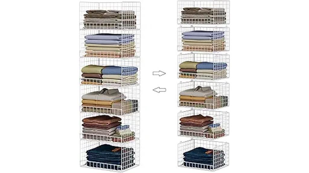 stackable closet shelf units