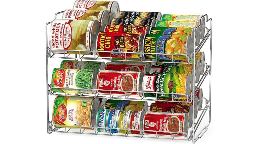 stackable kitchen can organizer