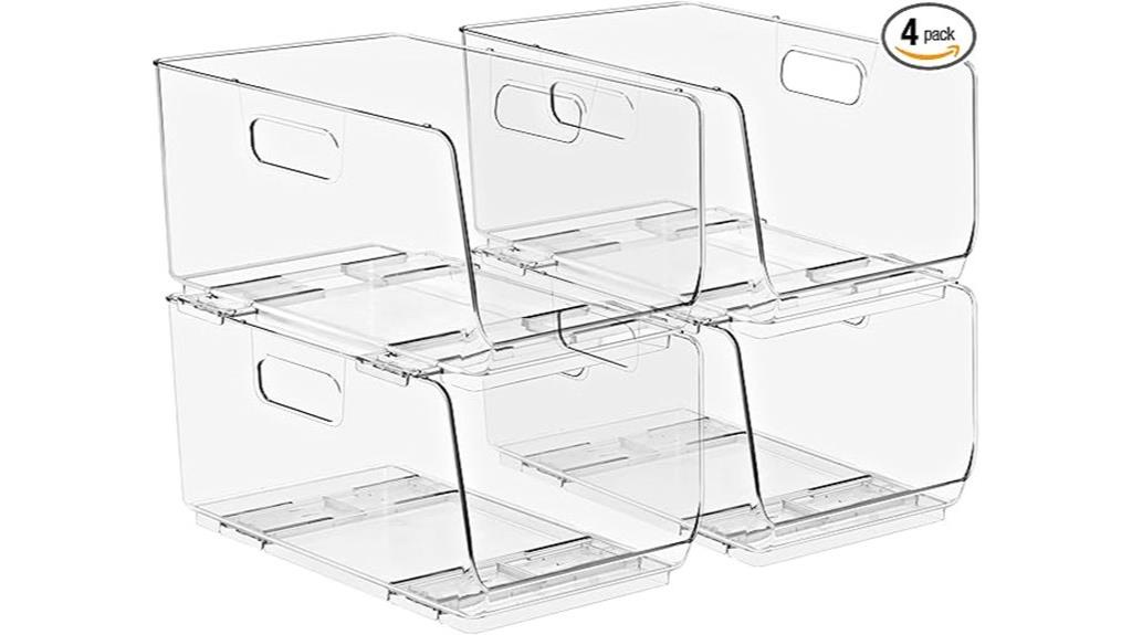 stackable medium storage bins