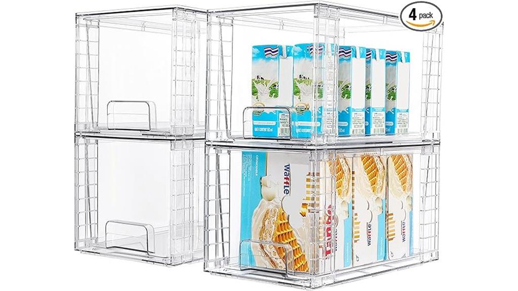 stackable pantry storage drawers