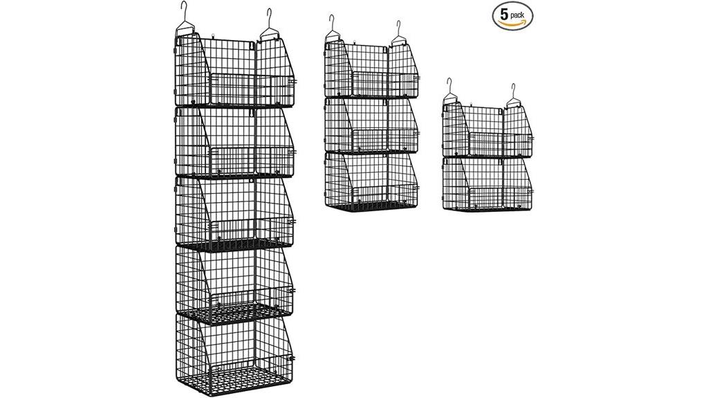 stackable wire basket storage