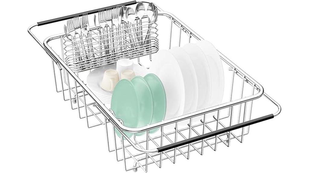 stainless steel dish drainer
