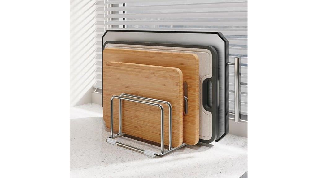 stainless steel kitchen organizer