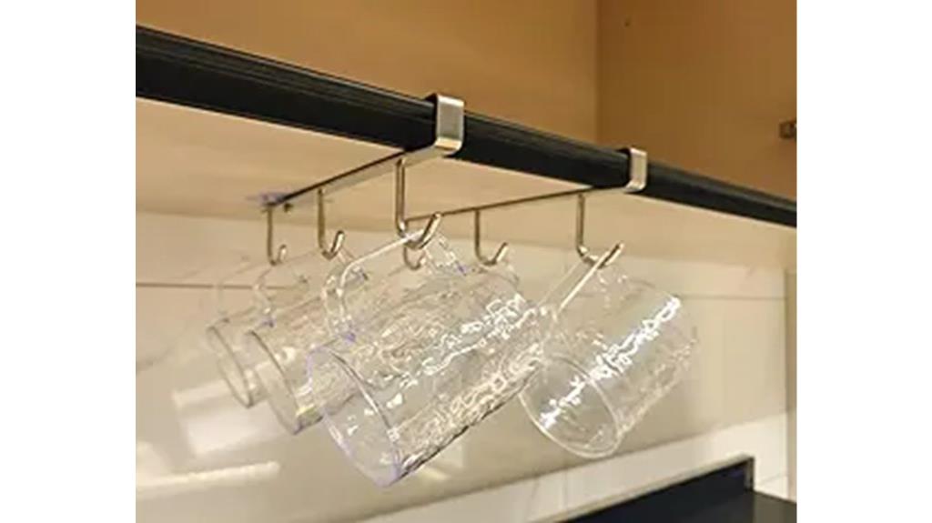 stainless steel under cabinet hooks