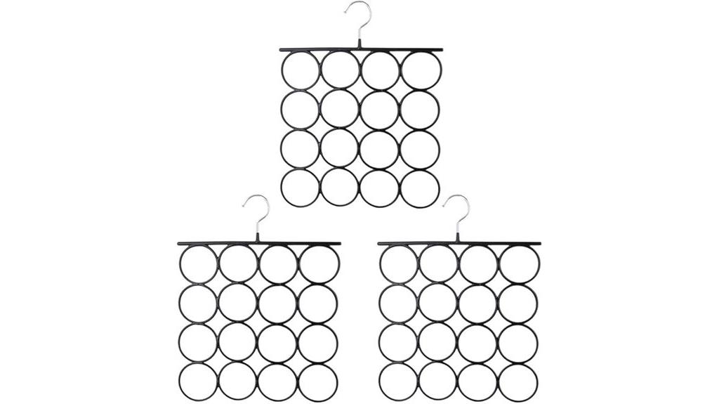 steel non slip tie hangers