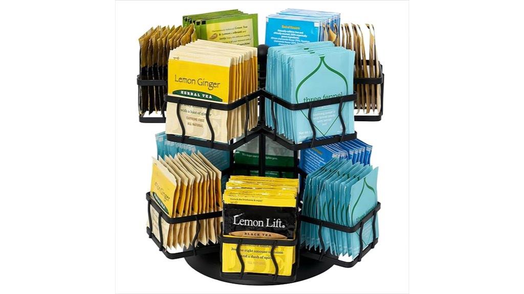 tea bag carousel organizer
