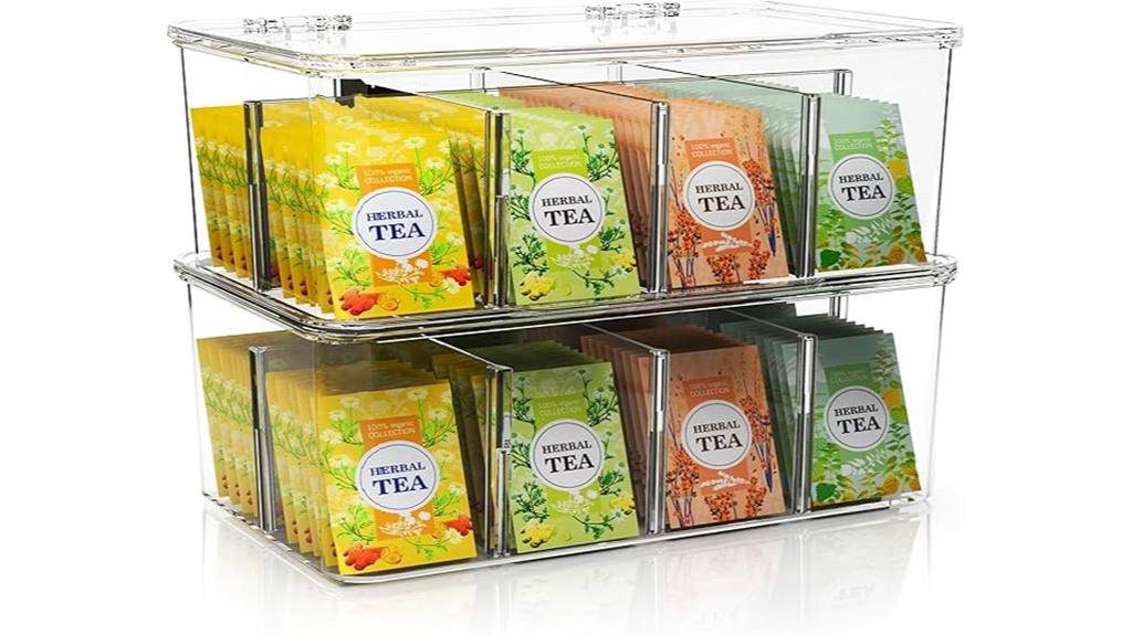tea bag organizer set