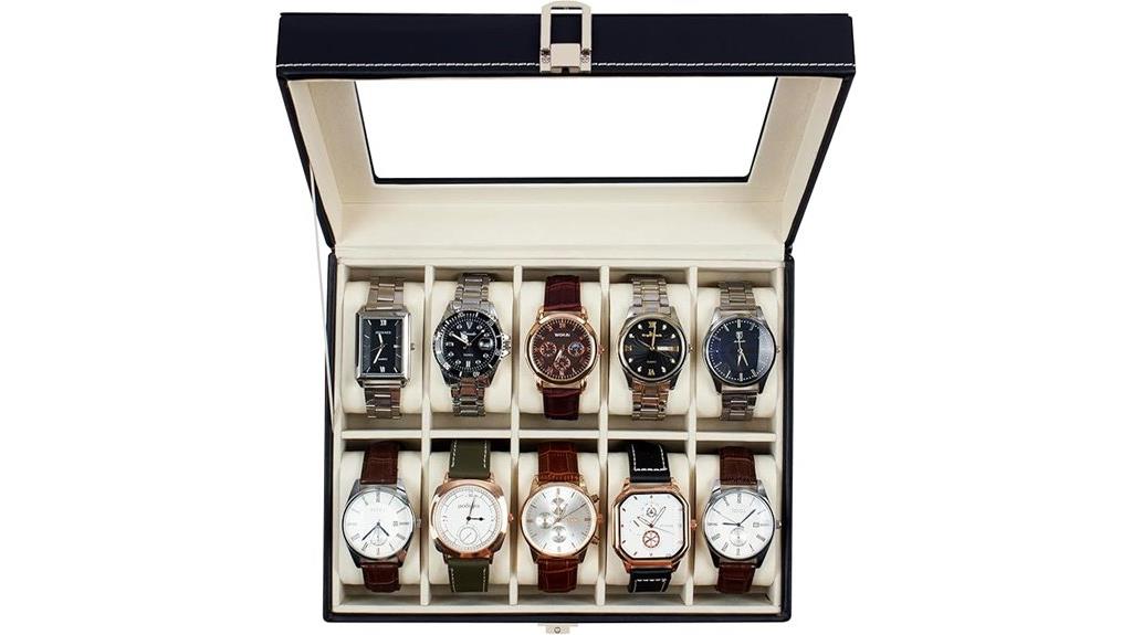ten slot glass watch box