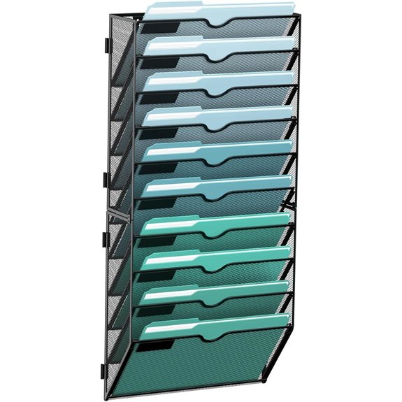 SUPEASY 10-Tier Wall File Organizer