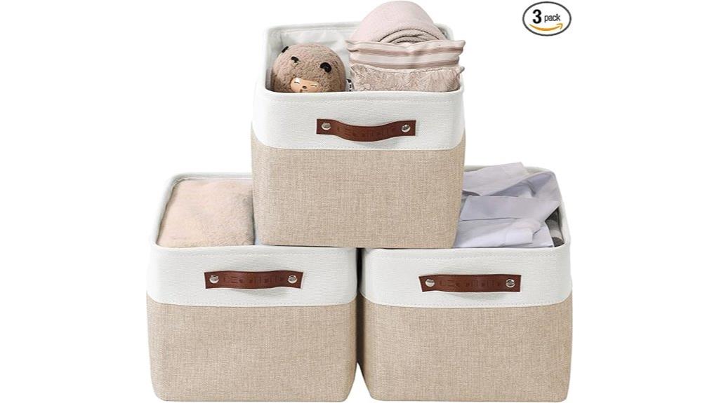 three pack shelf baskets
