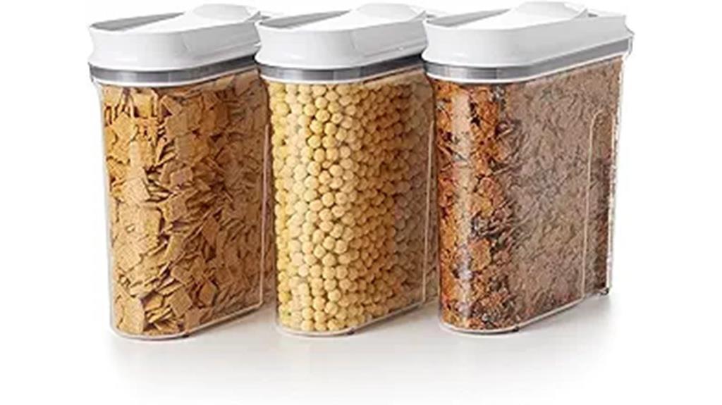 three piece cereal dispenser