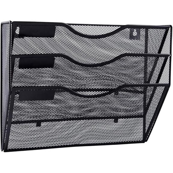 EASEPRES 3-Pocket Wall File Organizer with Labels
