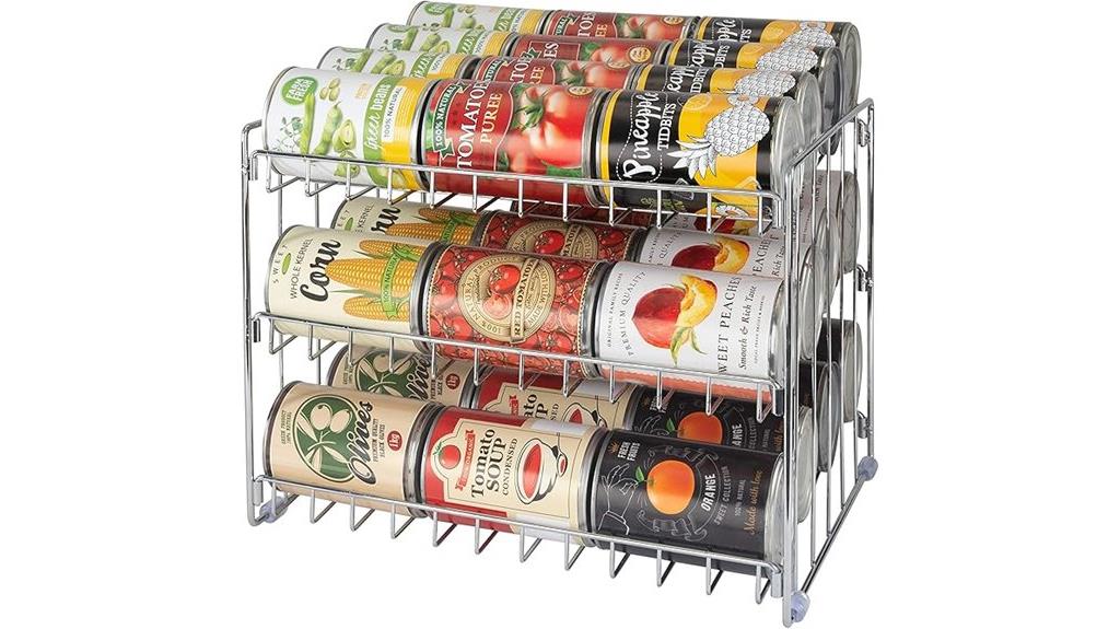 three tier canned food organizer