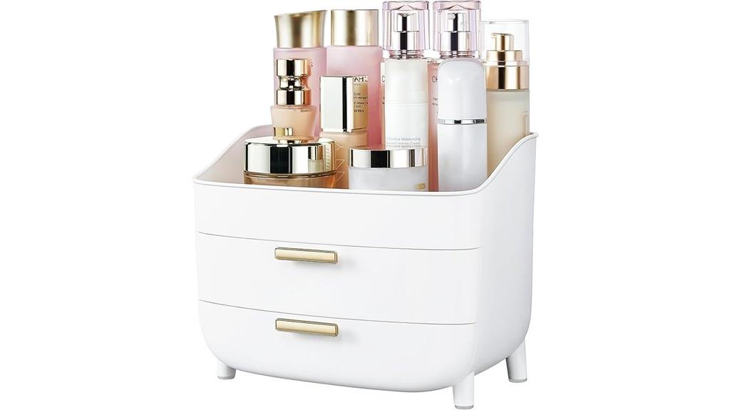 three tier makeup organizer