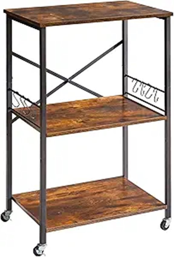 IBUYKE 3-Tier Kitchen Shelf and Storage Cart