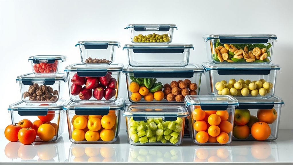 top airtight glass containers