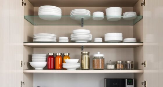 top cabinet shelf organizer