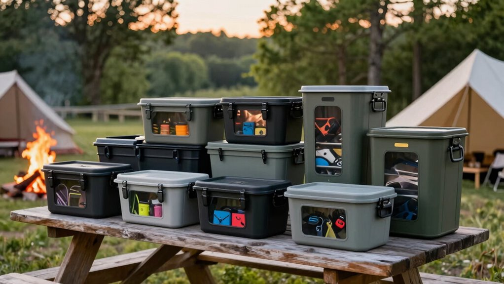 top camping storage bins
