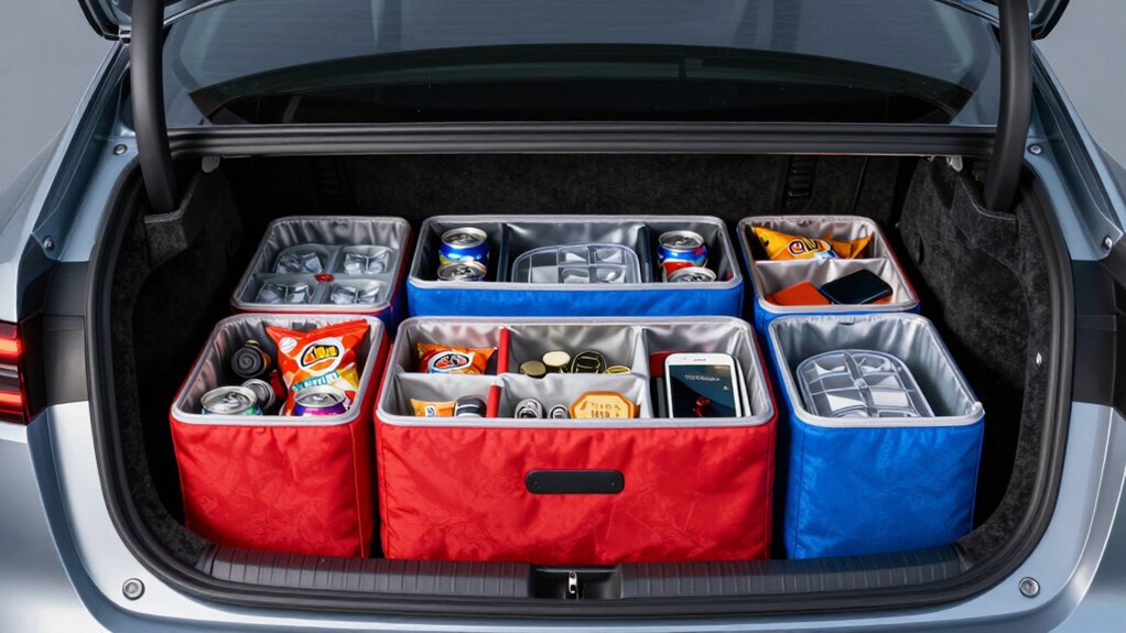 top car trunk cooler organizers