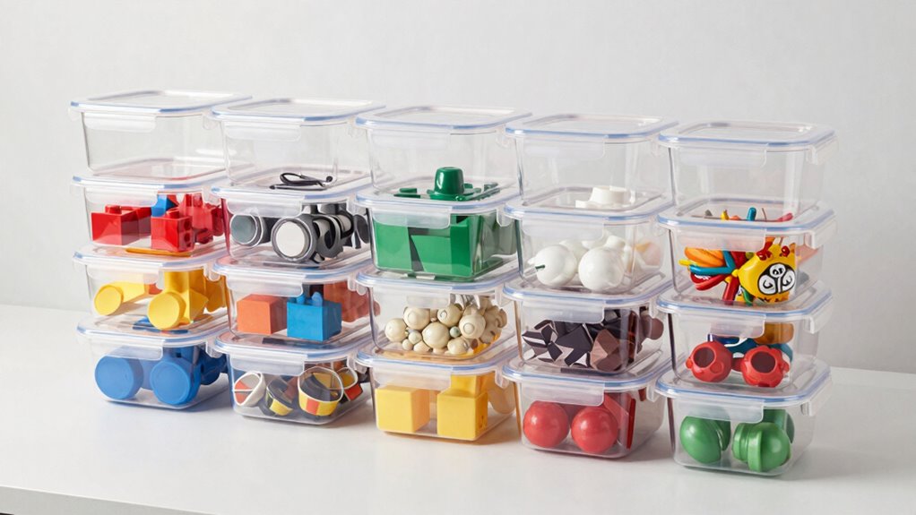 top clear storage tubs