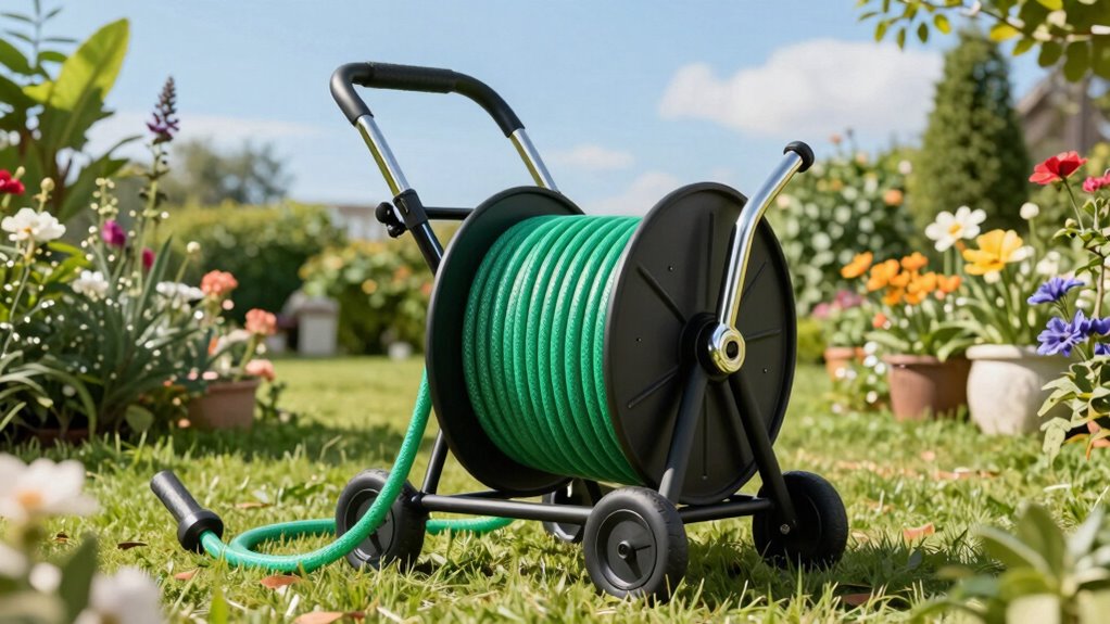 top garden hose reel carts