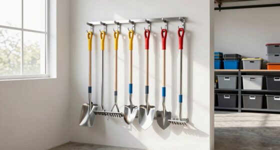 top garden tool storage