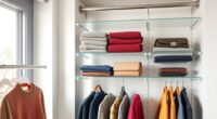 top hanging closet shelves