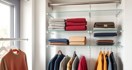 top hanging closet shelves