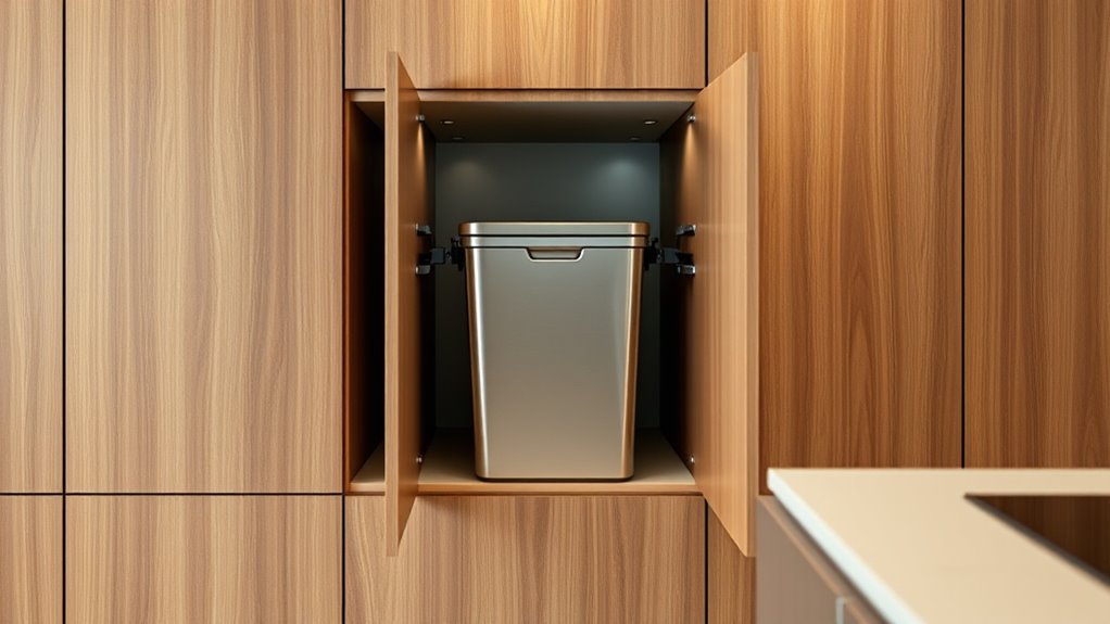 top kitchen pull out trash cans
