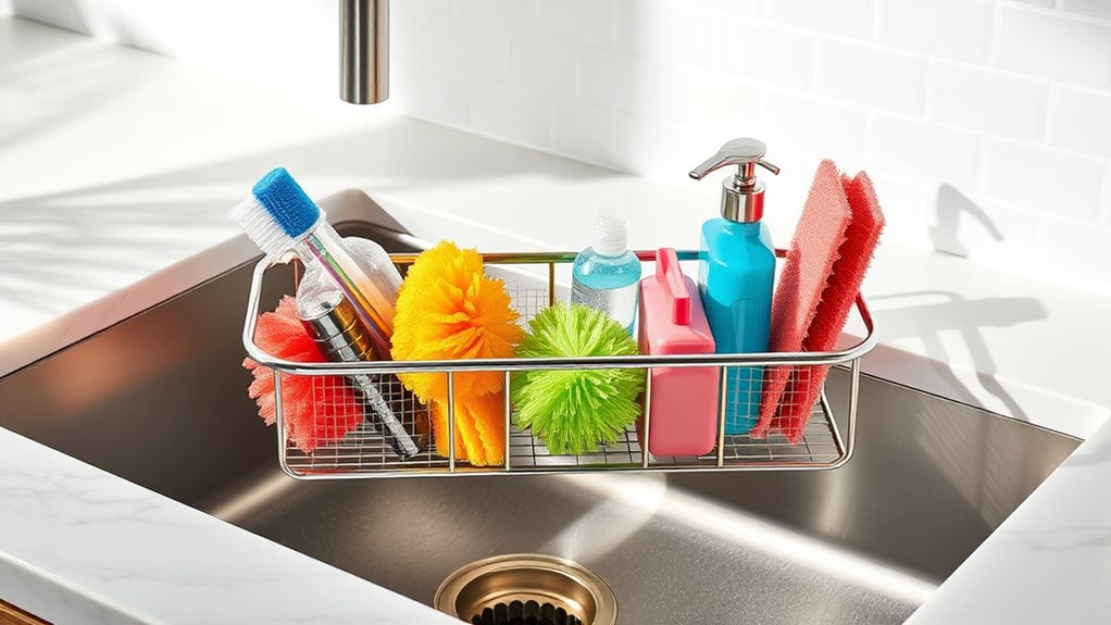 top kitchen sink storage