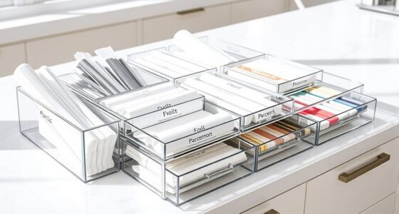 top kitchen wrap storage