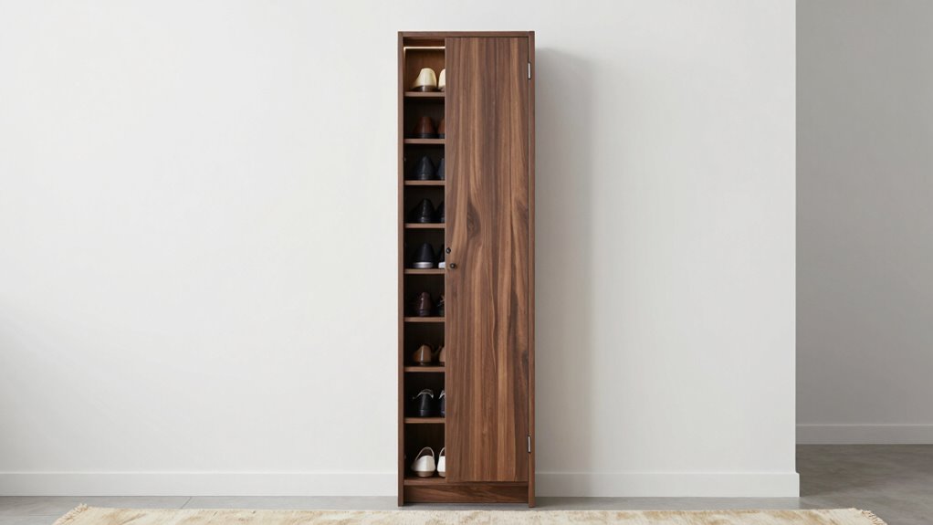 top narrow shoe storage