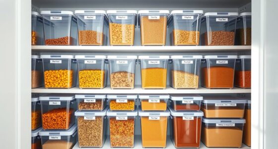 top pantry storage bins