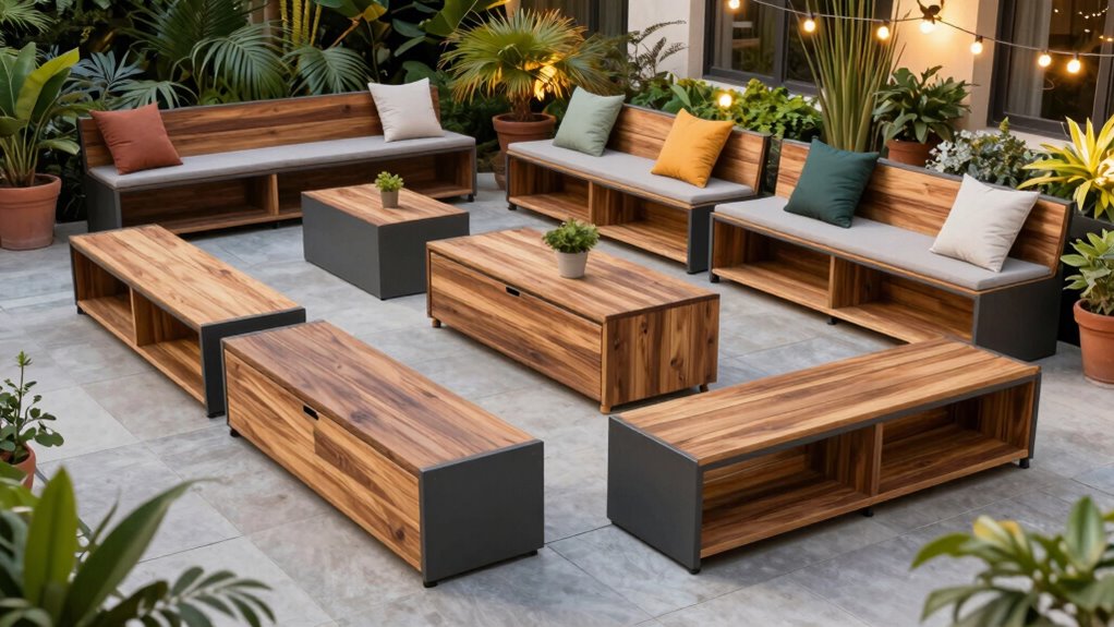 top patio storage bench options