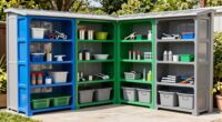 top plastic shed shelving