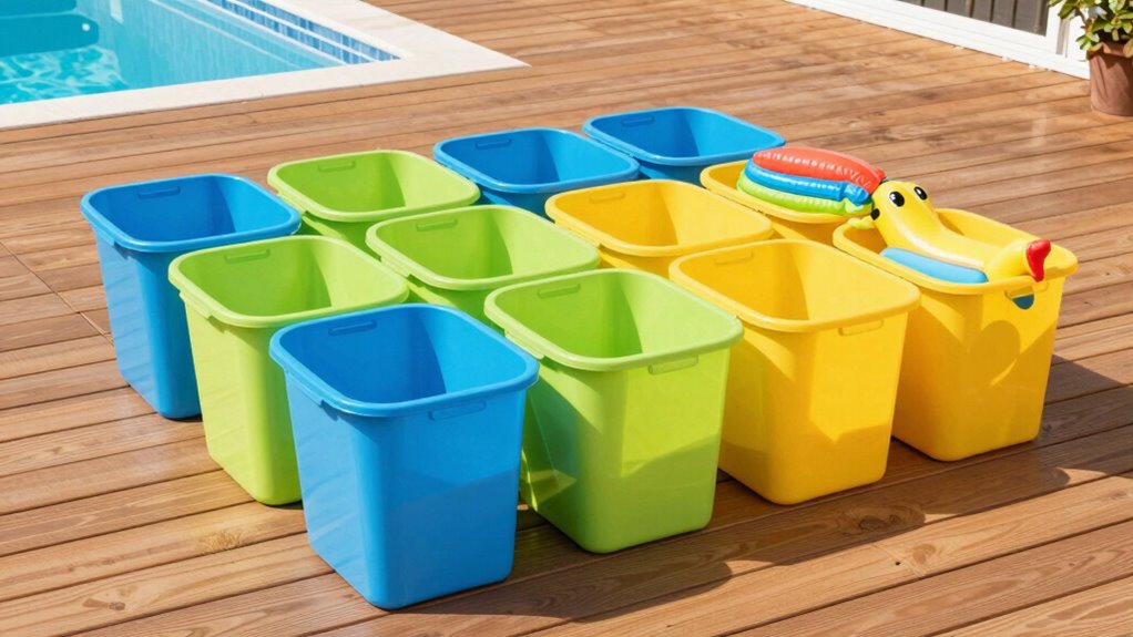 top pool toy storage bins