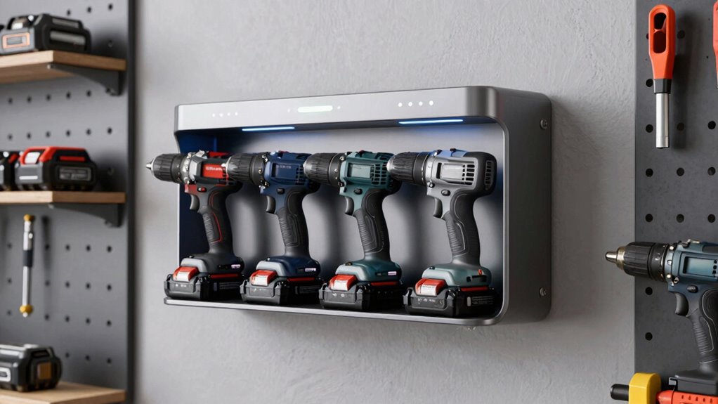 top wall mount tool charging