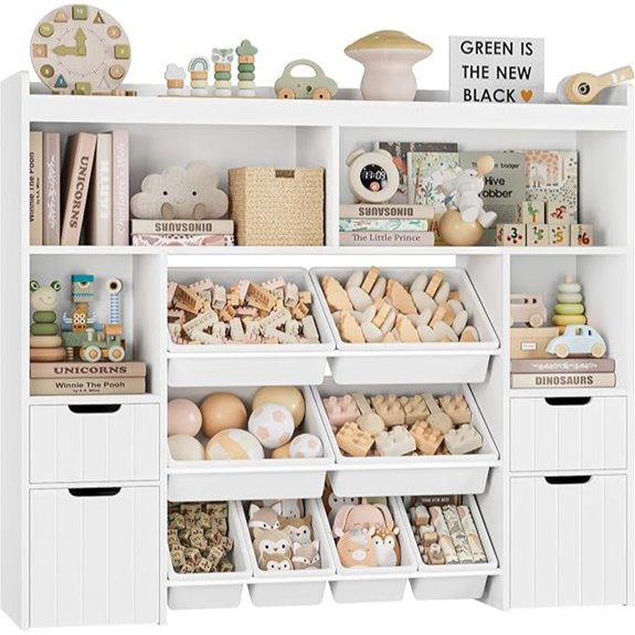 HORSTORS 55 Toy Storage Organizer with Drawers