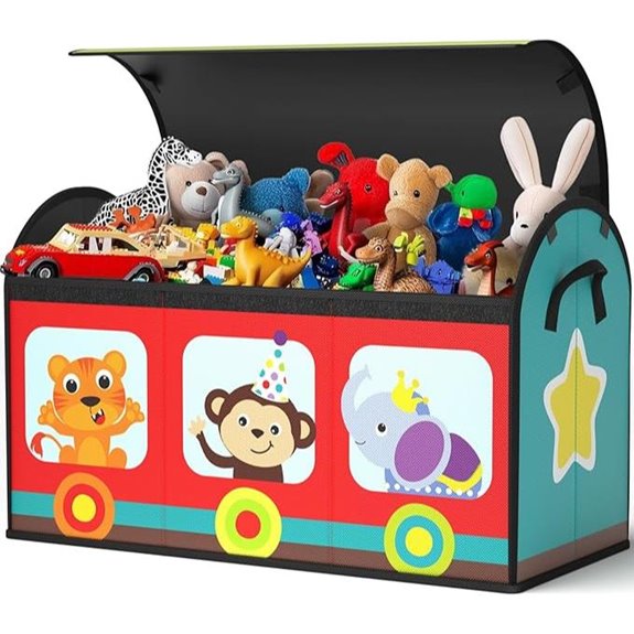 YOHOOLYO Toy Storage Organizer with Flip-Top Lid