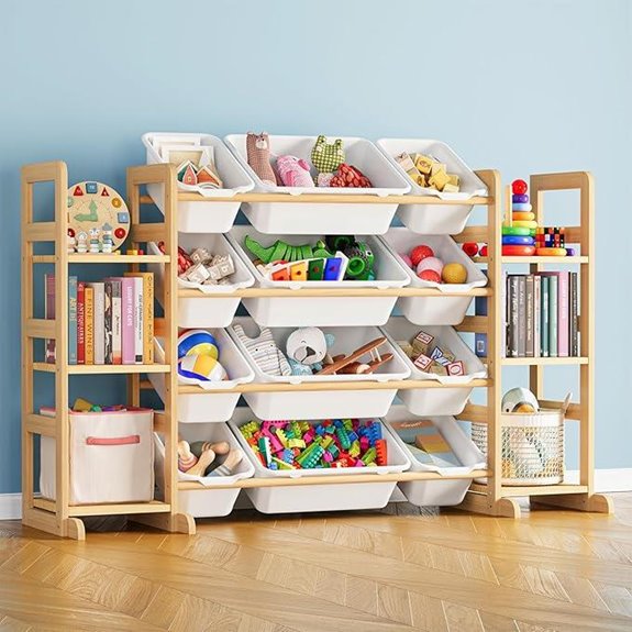 SpaceAid Toy Storage Organizer with Shelves and Bins