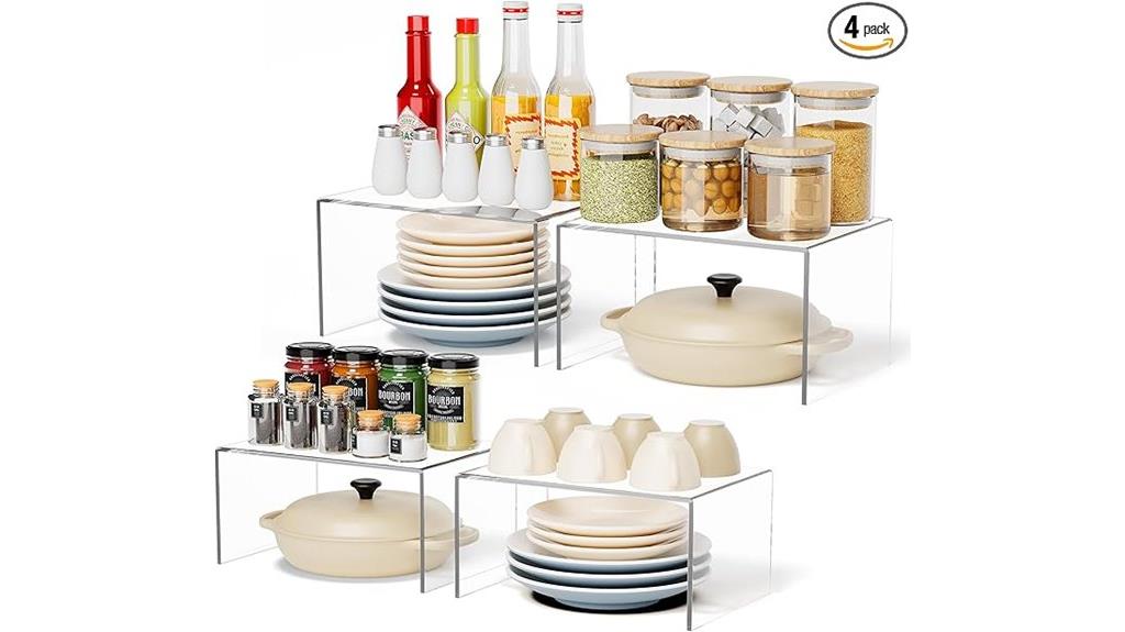 transparent acrylic shelf set