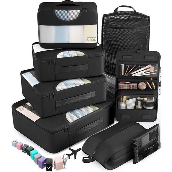 Veken Packing Cubes Set for Travel & Luggage Organization