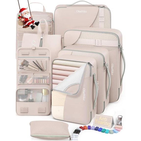 Packing Cubes Set for Travel and Luggage Organizer