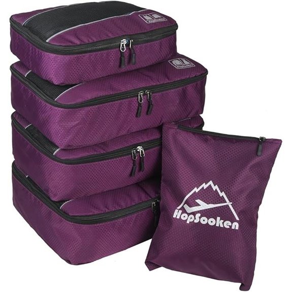 5-Piece Travel Packing Cubes & Laundry Bag Set